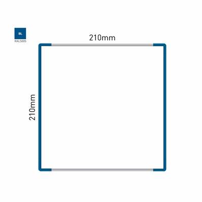 Signalétique Murale RAL5005 210x210mm , Avec Panneau Aluminium